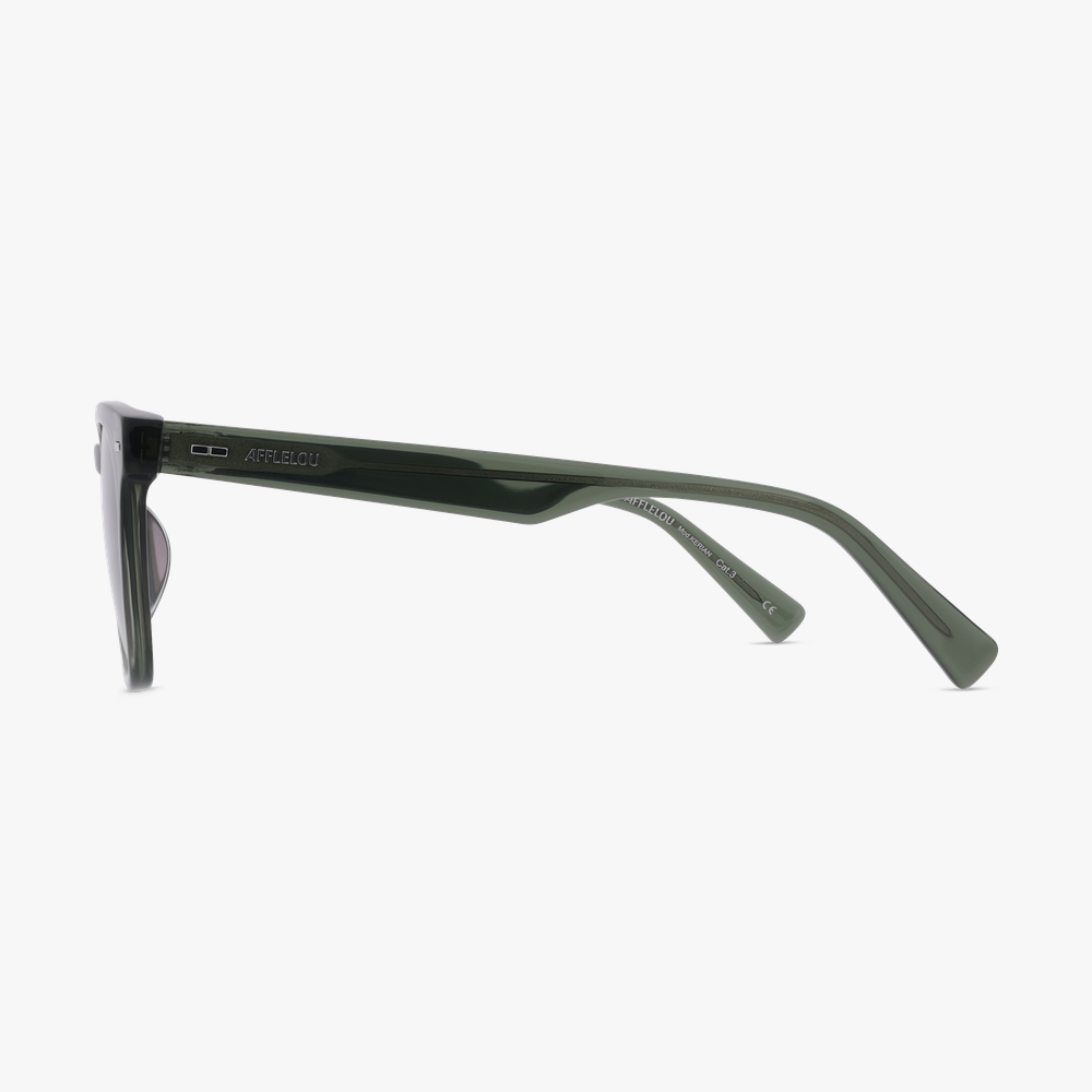 LUNETTES DE SOLEIL homme KERIAN vert - Vue de face