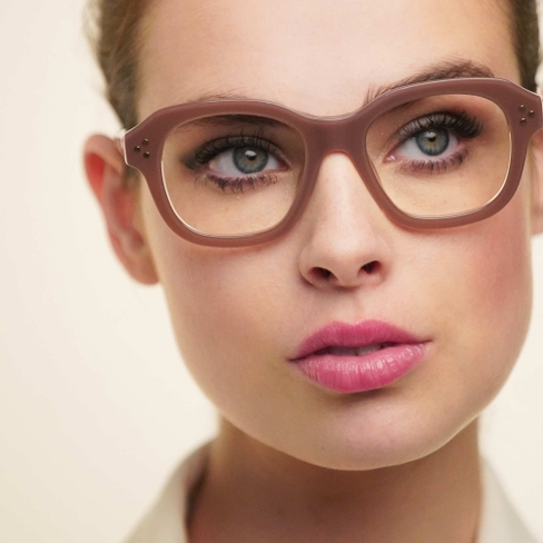 Lunettes de vue femme CARACTÈRES ÉNIGMATIQUE marron