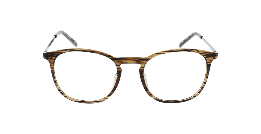 Óculos graduados homem UMBERTO BR (TCHIN-TCHIN +1€) castanho/preto - Vista de frente