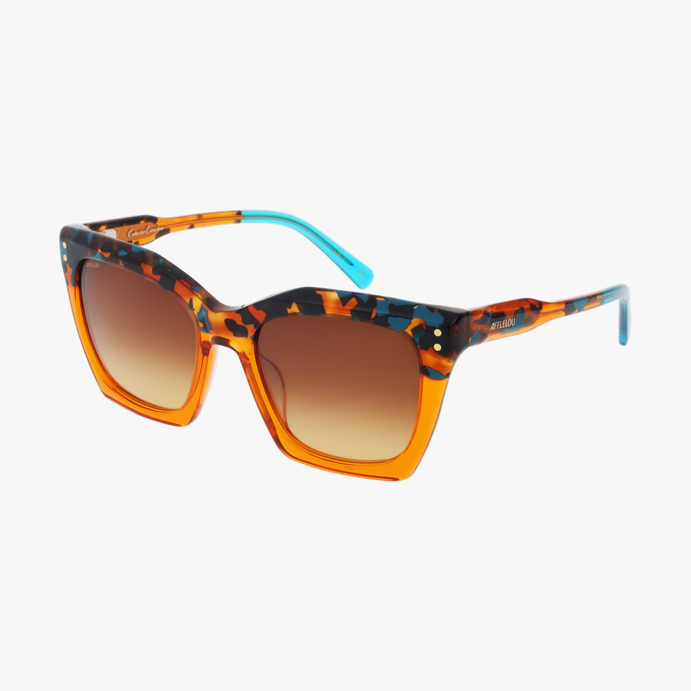 LUNETTES DE SOLEIL femme ELEGANTE orange - Vue de face