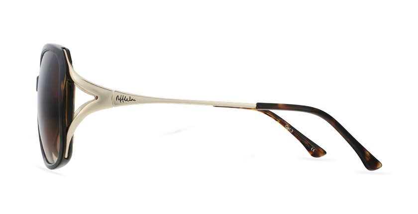 Óculos de sol senhora ROSALES TO tartaruga/dourado - Vista lateral