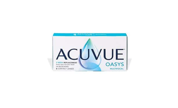 Lentilles de contact Acuvue Oasys Multifocal 6 L - Vue de face
