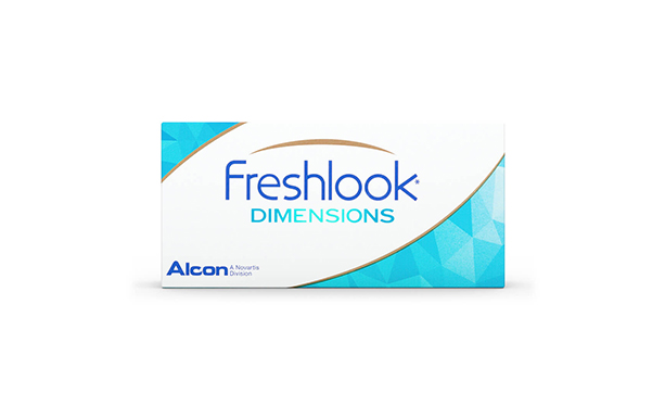 Lentilles de contact FreshLook Dimensions Green 6L - Vue de face