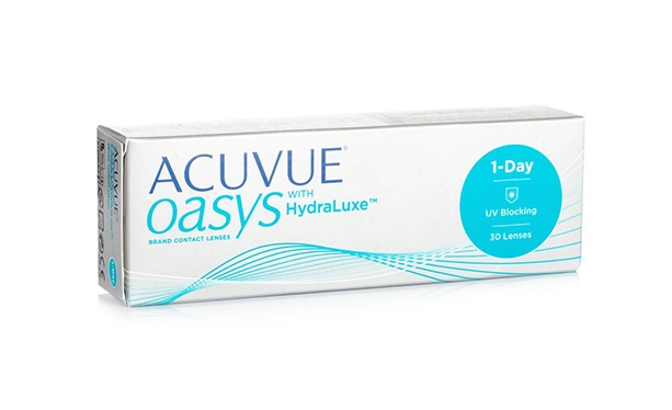 Lentilles de contact Acuvue® Oasys® 1 Day with Hydraluxe™ 30L - Vue de face