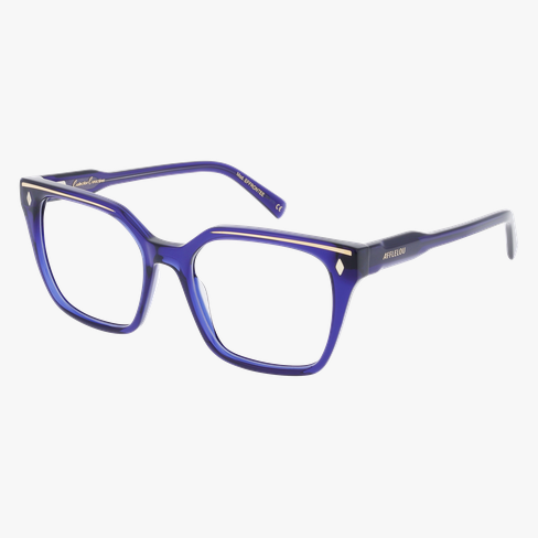 LUNETTES DE VUE femme CARACTERES FIL D'OR EFFRONTEE bleu