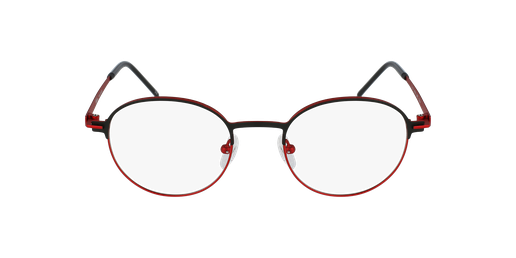 Óculos graduados MARS BKRD preto/vermelho Vista de frente