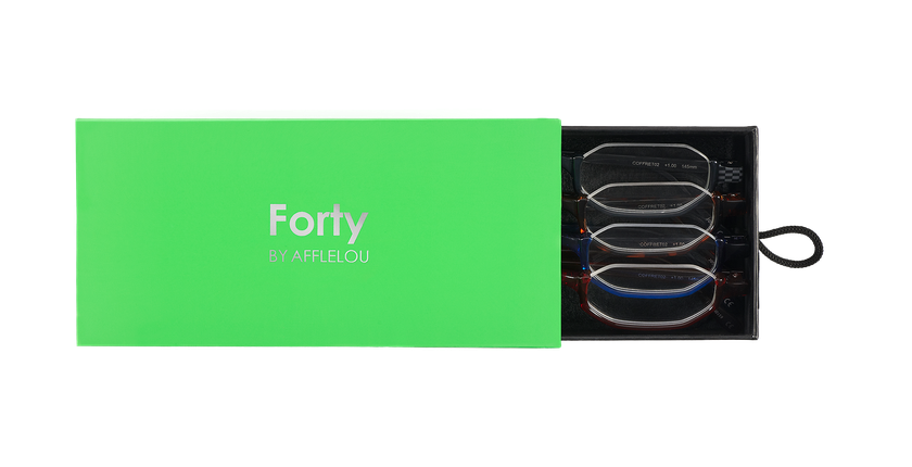 LUNETTES DE VUE COFFRET02 vert - Vue de face