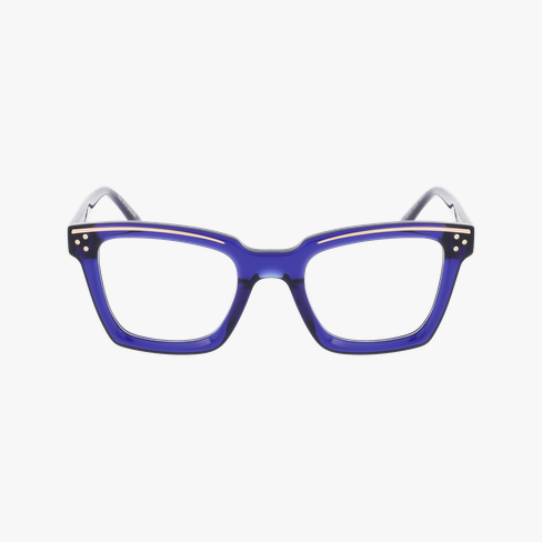 LUNETTES DE VUE femme CARACTERES FIL D'OR MYSTERIEUSE bleu