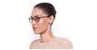 LUNETTES DE VUE femme MAGIC 39 BLUEBLOCK écaille/rose - vue de 3/4