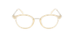 LUNETTES DE VUE femme MAGIC 97 beige/doré - Vue de face