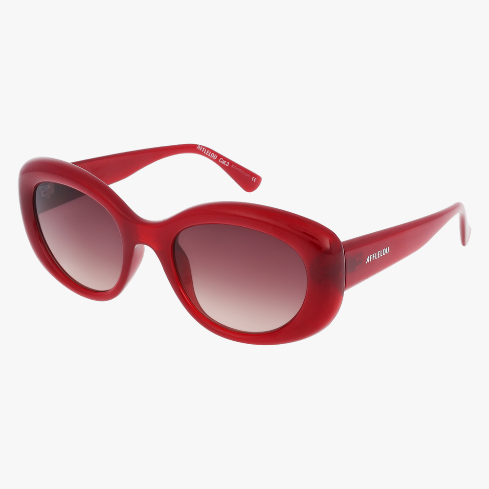 LUNETTES DE SOLEIL femme GRAZIA rouge - Vue de face