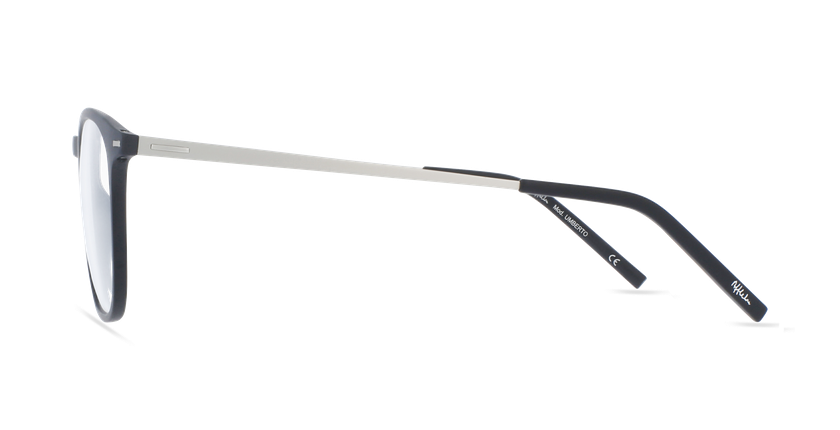 Óculos graduados homem UMBERTO BK (TCHIN-TCHIN +1€) preto/prateado - Vista lateral