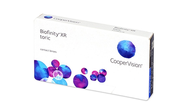 Lentilles de contact Biofinity toric XR 6L - Vue de face Lentilles de contact Biofinity toric XR 6L - Vue de face