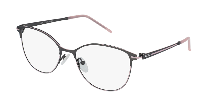 Óculos graduados senhora JUNON GUPK cinzento/rosa - vue de 3/4