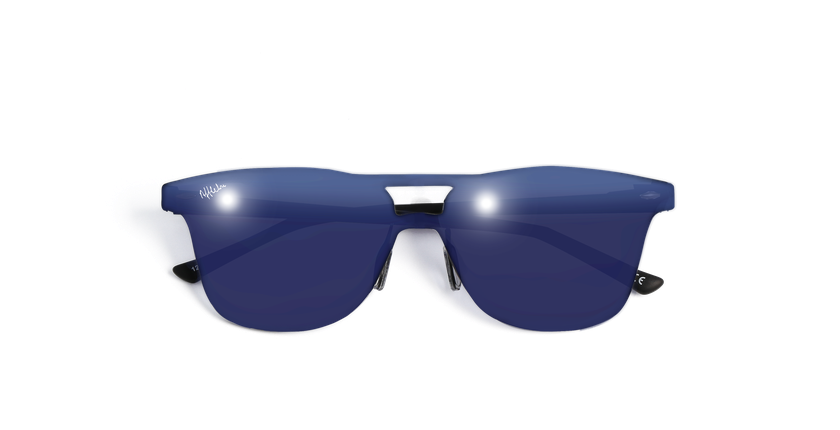 Óculos de sol homem COSMOS1 preto - Vista de frente