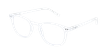 ÓCULOS GRADUADOS FORTY (óculos Leitura, várias grad.) c/ filtro luz azul branco/branco - vue de 3/4