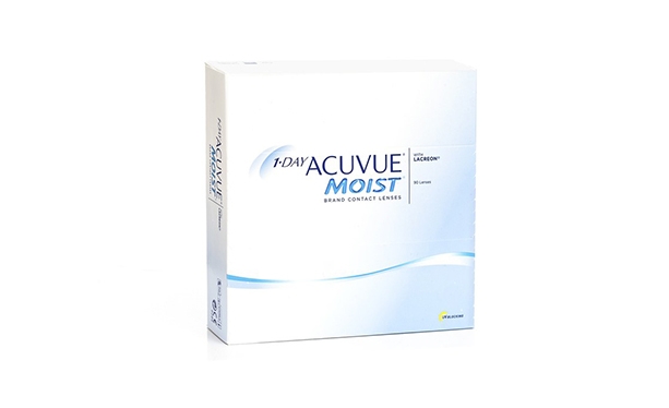 Lentilles de contact 1 Day Acuvue® Moist® 90L - Vue de face