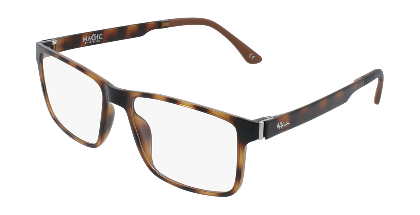 Óculos graduados homem MAGIC 59 BLUEBLOCK - BLOQUEIO LUZ AZUL tartaruga
 - vue de 3/4