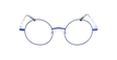 Óculos graduados MAGIC 96 BL azul/prateado - Vista de frente