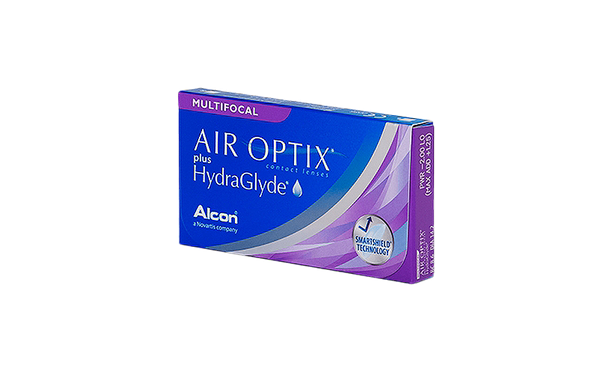 Lentilles de contact Air Optix Plus Hydraglyde Multifocal 6L - Vue de face