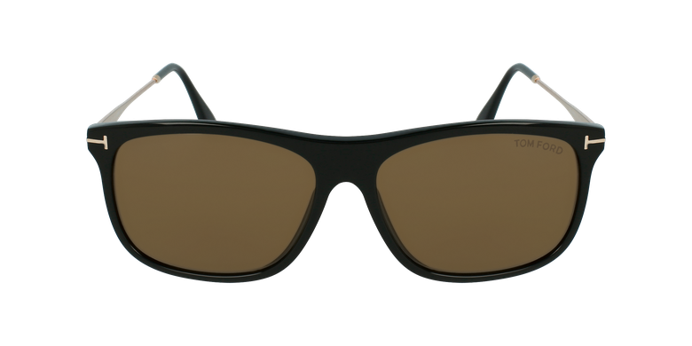 Lunettes de soleil homme MAX noir/marronVue de face Lunettes de soleil homme MAX noir/marronVue de face