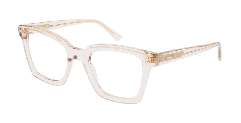 LUNETTES DE VUE femme CARACTERES FIL D'OR MYSTERIEUSE marron - Vue de face