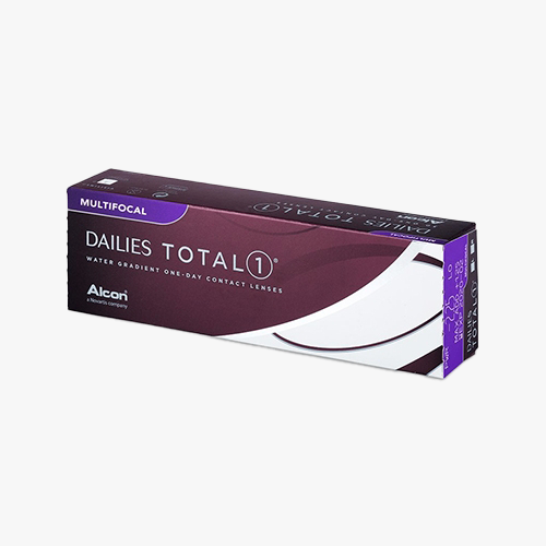 Lentilles de contact Dailies Total 1 Multifocal 30L - Vue de face