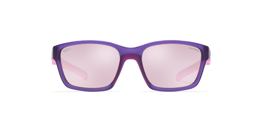 Óculos de sol criança JOE violeta - Vista de frente