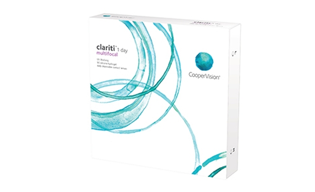 Lentilles de contact Clariti 1 Day multifocale 90L - Vue de face Lentilles de contact Clariti 1 Day multifocale 90L - Vue de face