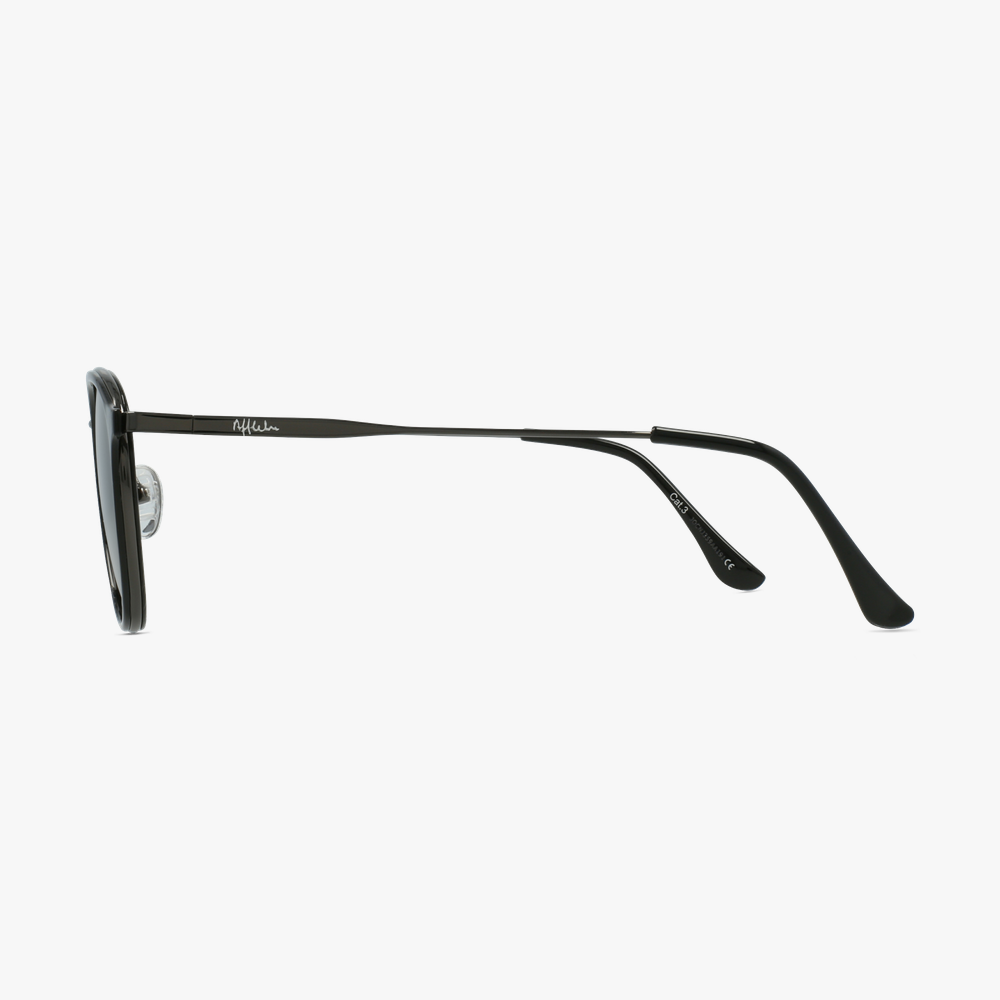 LUNETTES DE SOLEIL homme AVILES noir/gris - Vue de côté