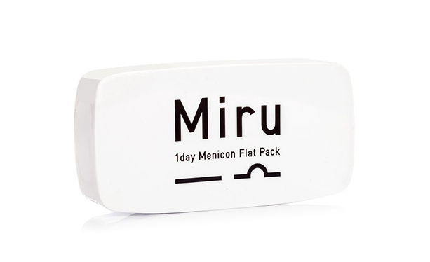 Lentilles de contact Miru 1day Menicon Flat pack - 30 - Vue de face