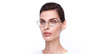 LUNETTES DE VUE femme MAGIC MARINE noir/doré - vue de 3/4