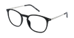 Óculos graduados homem UMBERTO BK (TCHIN-TCHIN +1€) preto/prateado - vue de 3/4