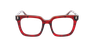 LUNETTES DE VUE femme CARACTERES FIL D'OR REVEUSE rouge