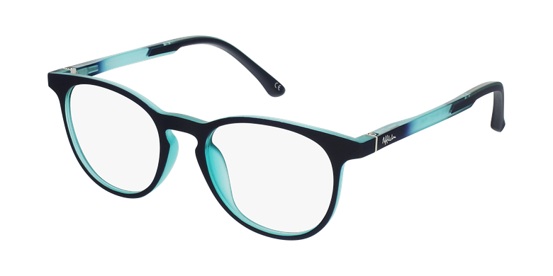Lunettes de vue enfant MAGIC 78 violet/turquoisevue de 3/4 Lunettes de vue enfant MAGIC 78 violet/turquoisevue de 3/4