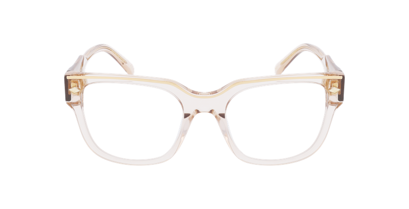 LUNETTES DE VUE femme CARACTERES FIL D'OR AUDACIEUSE marron - Vue de face