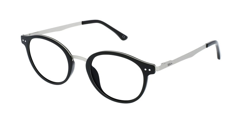 Óculos graduados senhora MAGIC 97 BK preto/prateado - vue de 3/4