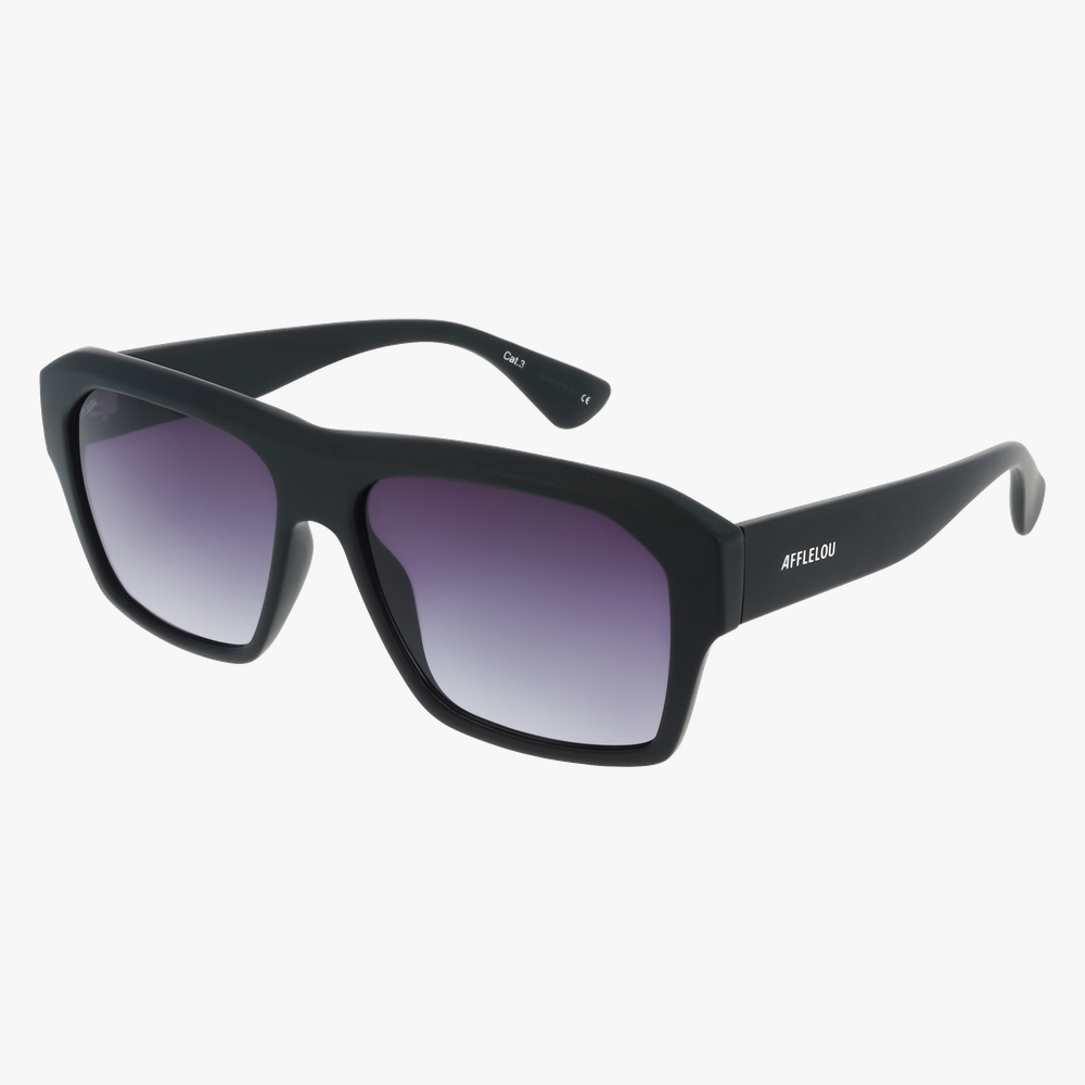 LUNETTES DE SOLEIL homme URBAN noir - Vue de face