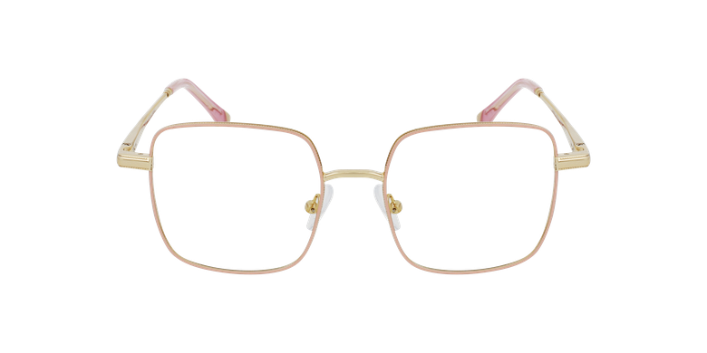 Lunettes de vue femme MAGIC 94 rose/doréVue de face Lunettes de vue femme MAGIC 94 rose/doréVue de face