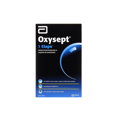 Oxysept 1 Etape Comprimes Vue de face