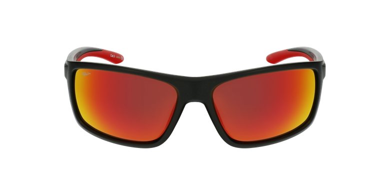 Lunettes de soleil homme IGOR noir/rougeVue de face Lunettes de soleil homme IGOR noir/rougeVue de face