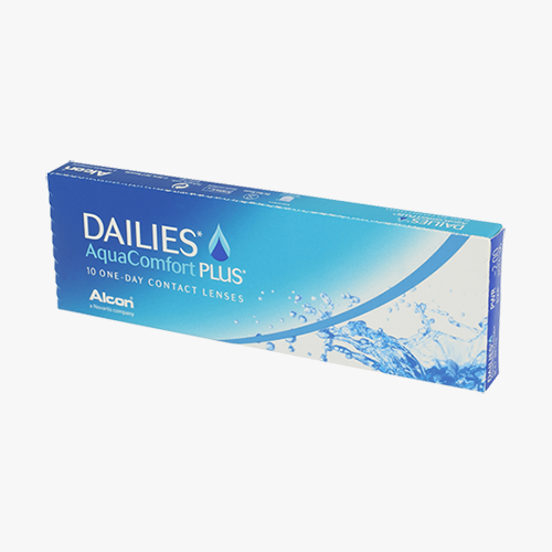 Lentilles de contact Dailies AquaComfort Plus 10 L - Vue de face