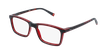 Óculos graduados criança REFORM COLEGIAL (C1 BK2) preto/vermelho - vue de 3/4