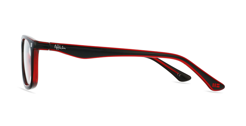 LUNETTES DE VUE enfant REFORM TEENAGER 3 noir/rouge - Vue de côté