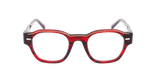 LUNETTES DE VUE CARACTERES FIL D'OR AUTHENTIQUE rouge - Vue de face