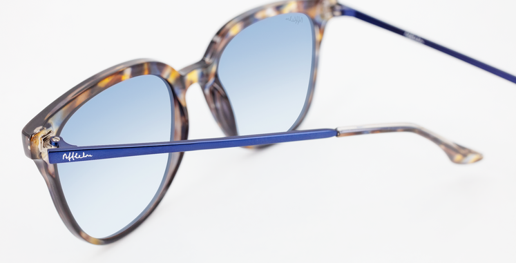 LUNETTES DE SOLEIL femme LUINA écaille/bleu