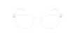Óculos graduados FORTY (óculos Leitura, várias grad.) c/ filtro luz azul branco/branco - Vista de frente