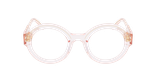 LUNETTES DE VUE CARACTERES FIL D'OR PERSPICACE rose - Vue de face