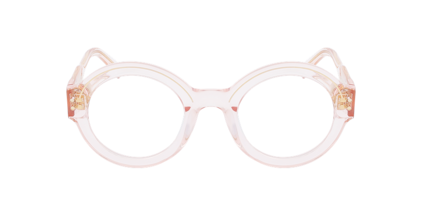 LUNETTES DE VUE CARACTERES FIL D'OR PERSPICACE rose - Vue de face