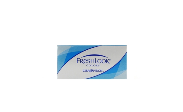 Lentilles de contact FreshLook Colors Sapphire Blue 2L - Vue de face